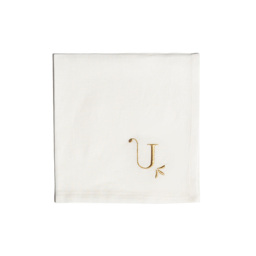 Napkin letter U