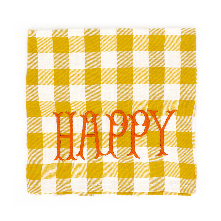 Tea Towel Happy