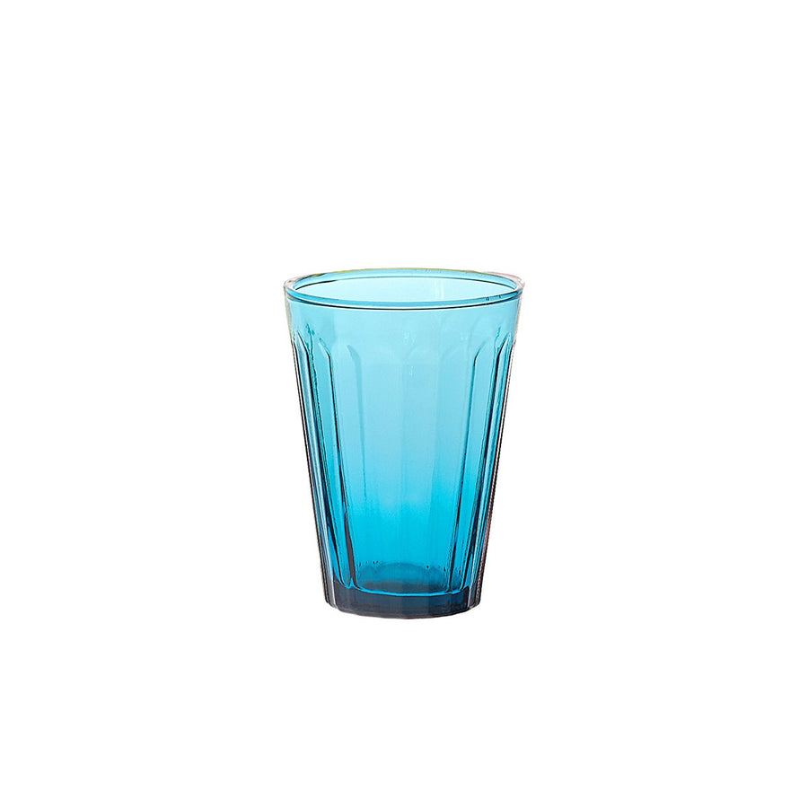 Set 6 bicchieri da acqua in vetro, colore blu