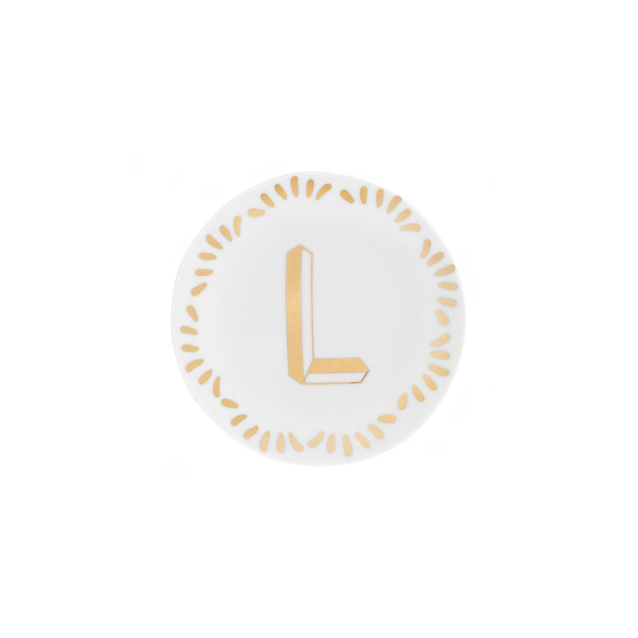 Piattino lettera L