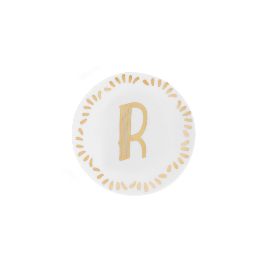 Piattino lettera R