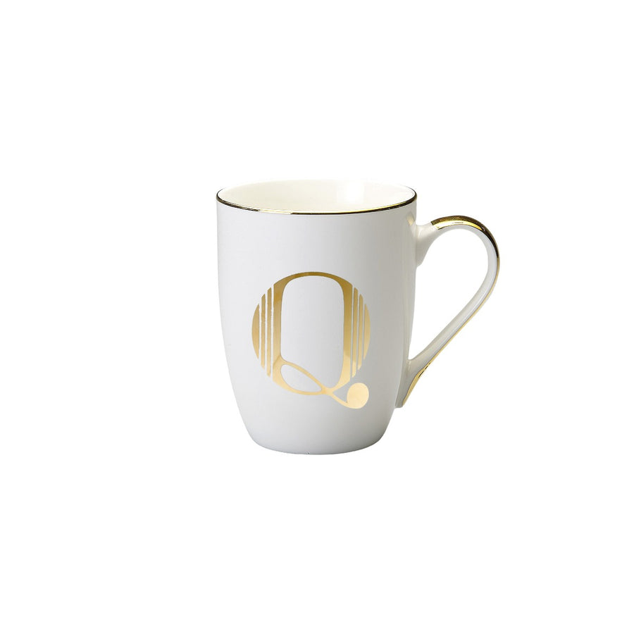 Mug Lettera Q H 10,3 Ø 8,2 cm