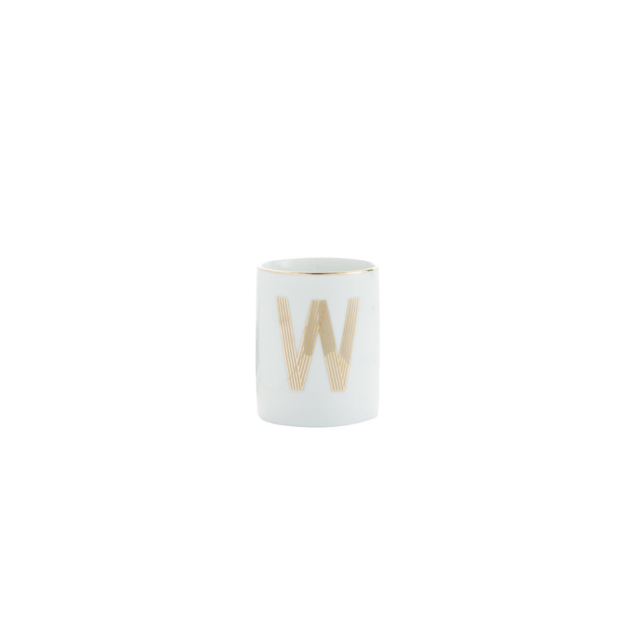 Bicchiere lettera W