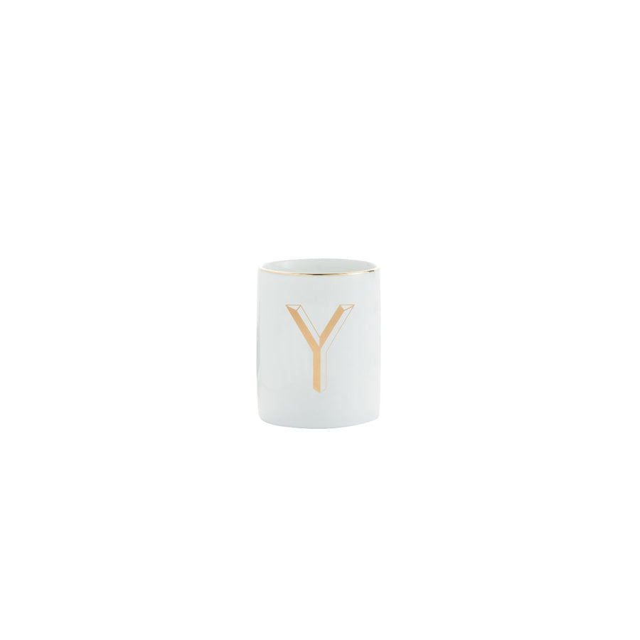 Bicchiere lettera Y